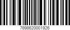 Código de barras (EAN, GTIN, SKU, ISBN): '7898620001926'