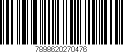 Código de barras (EAN, GTIN, SKU, ISBN): '7898620270476'