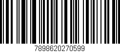 Código de barras (EAN, GTIN, SKU, ISBN): '7898620270599'