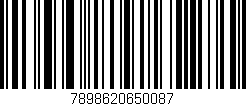 Código de barras (EAN, GTIN, SKU, ISBN): '7898620650087'