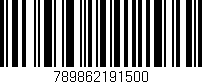 Código de barras (EAN, GTIN, SKU, ISBN): '789862191500'