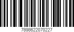 Código de barras (EAN, GTIN, SKU, ISBN): '7898622070227'