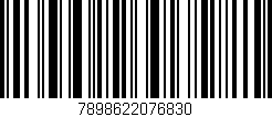 Código de barras (EAN, GTIN, SKU, ISBN): '7898622076830'