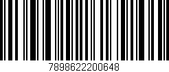 Código de barras (EAN, GTIN, SKU, ISBN): '7898622200648'