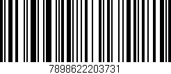 Código de barras (EAN, GTIN, SKU, ISBN): '7898622203731'