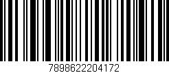 Código de barras (EAN, GTIN, SKU, ISBN): '7898622204172'