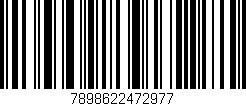 Código de barras (EAN, GTIN, SKU, ISBN): '7898622472977'