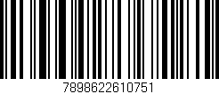 Código de barras (EAN, GTIN, SKU, ISBN): '7898622610751'