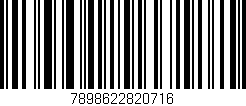 Código de barras (EAN, GTIN, SKU, ISBN): '7898622820716'