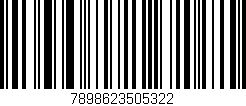 Código de barras (EAN, GTIN, SKU, ISBN): '7898623505322'