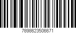 Código de barras (EAN, GTIN, SKU, ISBN): '7898623506671'
