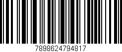 Código de barras (EAN, GTIN, SKU, ISBN): '7898624794817'