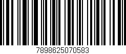 Código de barras (EAN, GTIN, SKU, ISBN): '7898625070583'