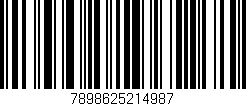 Código de barras (EAN, GTIN, SKU, ISBN): '7898625214987'