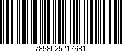 Código de barras (EAN, GTIN, SKU, ISBN): '7898625217681'