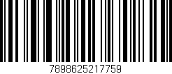 Código de barras (EAN, GTIN, SKU, ISBN): '7898625217759'