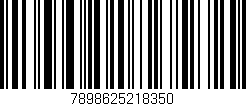 Código de barras (EAN, GTIN, SKU, ISBN): '7898625218350'