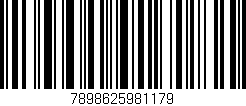 Código de barras (EAN, GTIN, SKU, ISBN): '7898625981179'