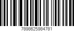 Código de barras (EAN, GTIN, SKU, ISBN): '7898625984781'
