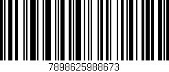 Código de barras (EAN, GTIN, SKU, ISBN): '7898625988673'