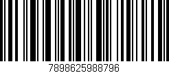 Código de barras (EAN, GTIN, SKU, ISBN): '7898625988796'