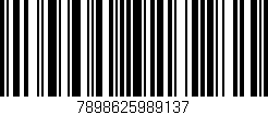 Código de barras (EAN, GTIN, SKU, ISBN): '7898625989137'