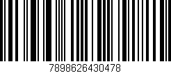 Código de barras (EAN, GTIN, SKU, ISBN): '7898626430478'