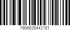 Código de barras (EAN, GTIN, SKU, ISBN): '7898626442181'