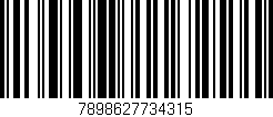 Código de barras (EAN, GTIN, SKU, ISBN): '7898627734315'