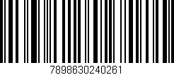 Código de barras (EAN, GTIN, SKU, ISBN): '7898630240261'