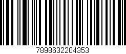 Código de barras (EAN, GTIN, SKU, ISBN): '7898632204353'