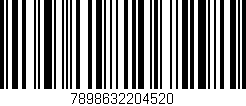 Código de barras (EAN, GTIN, SKU, ISBN): '7898632204520'