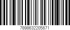 Código de barras (EAN, GTIN, SKU, ISBN): '7898632205671'