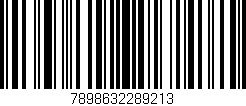 Código de barras (EAN, GTIN, SKU, ISBN): '7898632289213'