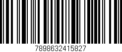 Código de barras (EAN, GTIN, SKU, ISBN): '7898632415827'