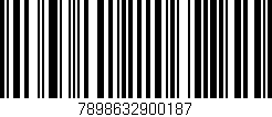 Código de barras (EAN, GTIN, SKU, ISBN): '7898632900187'