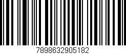 Código de barras (EAN, GTIN, SKU, ISBN): '7898632905182'