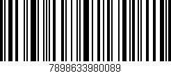 Código de barras (EAN, GTIN, SKU, ISBN): '7898633980089'