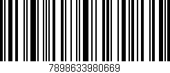 Código de barras (EAN, GTIN, SKU, ISBN): '7898633980669'