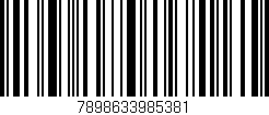 Código de barras (EAN, GTIN, SKU, ISBN): '7898633985381'