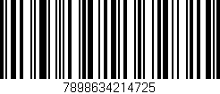 Código de barras (EAN, GTIN, SKU, ISBN): '7898634214725'