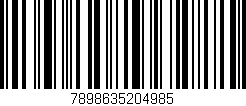 Código de barras (EAN, GTIN, SKU, ISBN): '7898635204985'