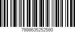 Código de barras (EAN, GTIN, SKU, ISBN): '7898635252580'