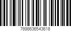 Código de barras (EAN, GTIN, SKU, ISBN): '7898636543618'