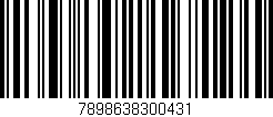 Código de barras (EAN, GTIN, SKU, ISBN): '7898638300431'