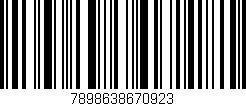 Código de barras (EAN, GTIN, SKU, ISBN): '7898638670923'