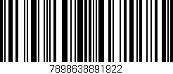 Código de barras (EAN, GTIN, SKU, ISBN): '7898638891922'