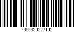 Código de barras (EAN, GTIN, SKU, ISBN): '7898639327192'