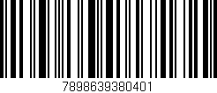 Código de barras (EAN, GTIN, SKU, ISBN): '7898639380401'