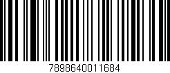 Código de barras (EAN, GTIN, SKU, ISBN): '7898640011684'